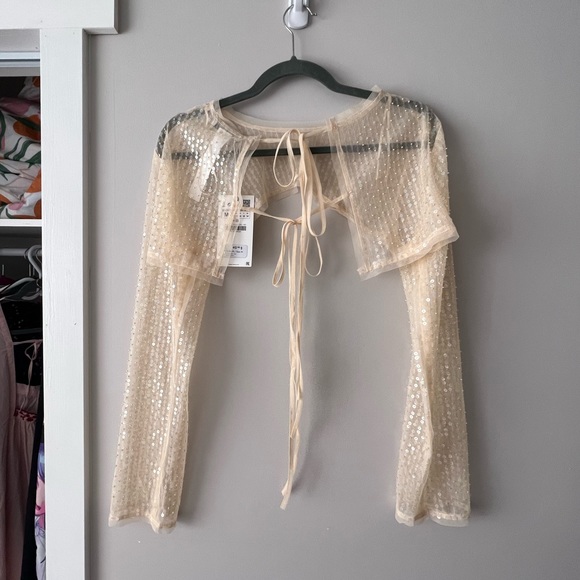 Zara Accessories - Stunning Sequin Bolero Top